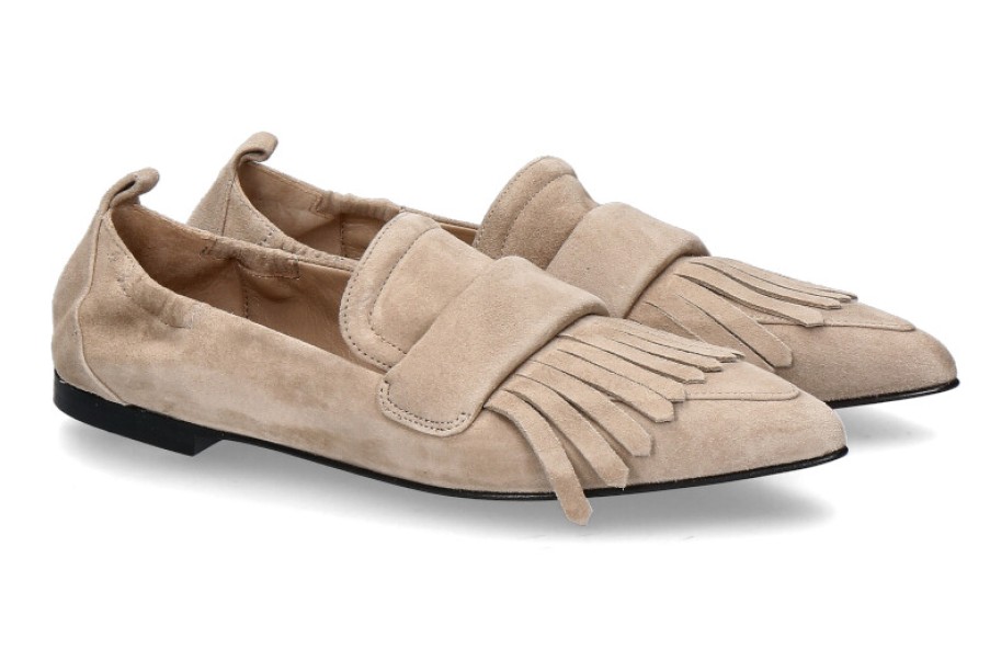 Women scarpa rossa Flats | Pomme D'Or Slipper Grace Camoscio- Desert