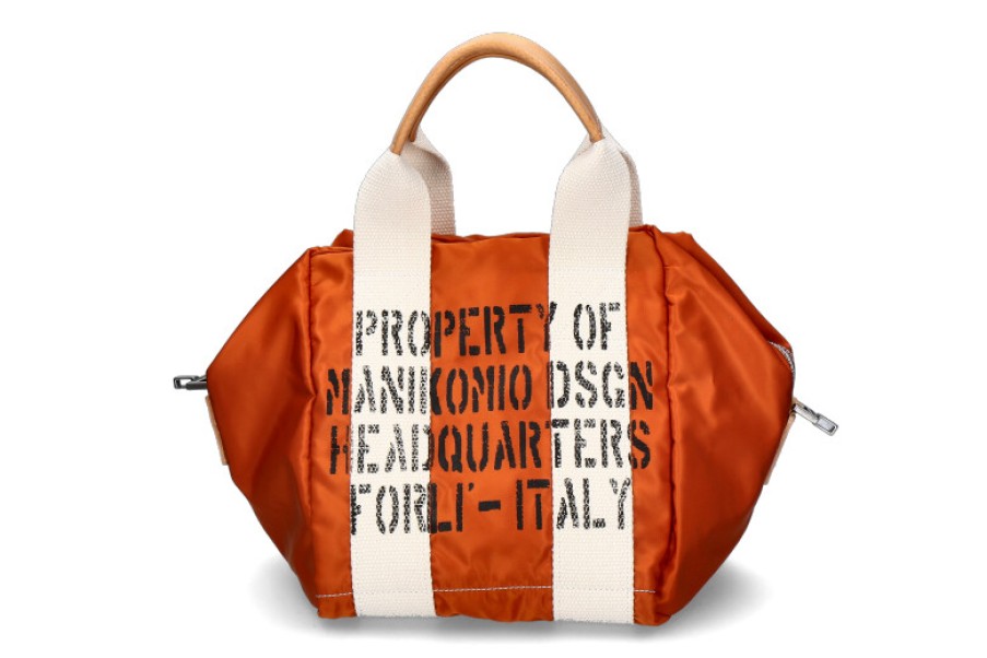 Women scarpa rossa Hand Bags | Manikomio Design Tasche Icon 24 Fly Vela Nylon- Orange