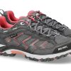 Women scarpa rossa Lace-Up | Meindl Trekking Shoe Caribe Lady Gtx Anthrazit Rose