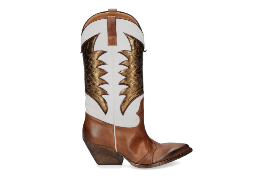 Women scarpa rossa Boots | Elena Lachi Boots Blues Sax Sughero Bronzo Wash