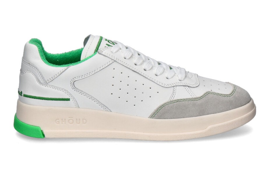 Men scarpa rossa Sneakers | Ghoud Herren-Sneaker Tweener Low Fluo Fl04- White/Green