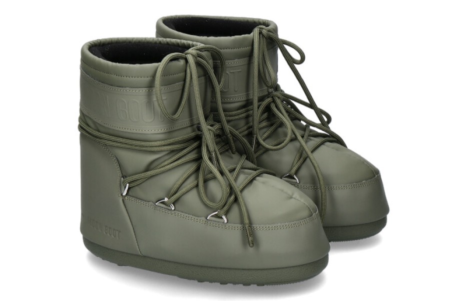 Women scarpa rossa Booties | Moon Boot Snow Boots Icon Low Rubber Khaki