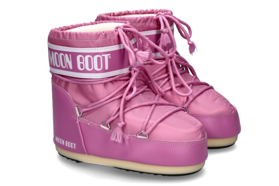 Women scarpa rossa Booties | Moon Boot Snow Boots Icon Low Nylon Pink